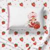 imageJay Franco Kids Sheet Set with Fitted Flat Sheets ampamp Pillow Cover  UltraSoft Bedding with Pillowcase for Room Decor Multi Color  Descendants 4 Piece QueenWhite  Strawberry Shortcake