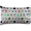 imageJay Franco Kids Sheet Set with Fitted Flat Sheets ampamp Pillow Cover  UltraSoft Bedding with Pillowcase for Room Decor Multi Color  Descendants 4 Piece QueenGray  Minecraft