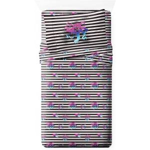 imageJay Franco Kids Sheet Set with Fitted Flat Sheets ampamp Pillow Cover  UltraSoft Bedding with Pillowcase for Room Decor Multi Color  Descendants 4 Piece QueenMulti  Descendants