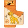 imageJay Franco Kids Nap Mat with Embedded Pillow ampamp Blanket  Soft 46quotx20quot Microfiber Sleeping Bag with Name Tag ampamp Handle for School Travel SleepoverOrange  Lion King