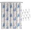 imageJay Franco Disney Frozen Gold Leaves Shower Curtain ampamp 12Piece Hook Set ampamp Easy Use  Kids Bath Official Disney Product
