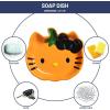 imageDisney Nightmare Before Christmas Soap Dish  Black ampamp White Resin Sponge HolderJewelry Dish Features Jack Skellington  Bathroom DcorOrange  Hello Kitty