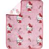imageJay Franco Hello Kitty Christmas Plush Throw Blanket  45 x 55 Inches Soft ampamp Cozy Fleece Throw for Holiday Bedroom ampamp Couch Dcor Official Licensed Product Pink