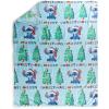 imageJay Franco Kids Christmas Hugger Set  12quot Plush Pillow Buddy ampamp 46quot x 60quot Fleece Throw Blanket UltraSoft Bedding ampamp Travel Set Holiday Bedroom ampamp Couch Dcor Blue  StitchBlue  Stitch