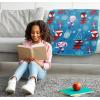 imageJay Franco Kids Christmas Plush Throw Blanket  40 x 50 Inch Soft ampamp Cozy Fleece Throw for Holiday Bedroom ampamp Couch Dcor Official Licensed Product Blue  BlueyBlue  Spidey and Friends