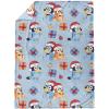 imageJay Franco Kids Christmas Plush Throw Blanket  50x70 Inches Soft ampamp Cozy Fleece Throw for Holiday Bedroom ampamp Couch Dcor Official Licensed Product Green  MinecraftBlue  Bluey