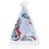 imageJay Franco Santa Hat and Throw Set  2Piece 17quot Inch Holiday Hat and 40quot x 50quot Inch UltraSoft Plush Fleece Blanket Gift SetBlue  Stitch
