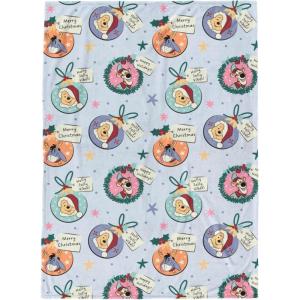 imageJay Franco Kids Christmas Plush Throw Blanket  50x70 Inches Soft ampamp Cozy Fleece Throw for Holiday Bedroom ampamp Couch Dcor Official Licensed Product Green  MinecraftBlue  Winnie the Pooh