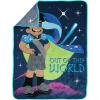 imageJay Franco Kids Plush Throw Blanket  46 x 60 Inch Soft ampamp Cozy Fleece Throw for Bedroom ampamp Living Room Dcor Official Licensed Product Green  ZootopiaBlue  Elio