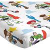 imageJay Franco Kids Sheet Set with Fitted Flat Sheets ampamp Pillow Cover  UltraSoft Bedding with Pillowcase for Room Decor White  Toy Story 4 Piece Full