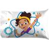 imageJay Franco Kids Sheet Set with Fitted Flat Sheets ampamp Pillow Cover  UltraSoft Bedding with Pillowcase for Room Decor White  Toy Story 4 Piece QueenWhite  Blippi