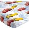 imageJay Franco Kids Sheet Set with Fitted Flat Sheets ampamp Pillow Cover  UltraSoft Bedding with Pillowcase for Room Decor White  Toy Story 4 Piece QueenRed  Cars