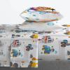 imageJay Franco Kids Sheet Set with Fitted Flat Sheets ampamp Pillow Cover  UltraSoft Bedding with Pillowcase for Room Decor White  Toy Story 4 Piece QueenBlue  Blippi