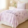 imageJay Franco Plush Throw Blanket  Soft ampamp Comfy 50x70 Inches Throw for Couch or Bed  Cozy Home Dcor for Living Room ampamp Bedroom Purple  The Summer I Turned Pretty