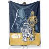 imageJay Franco Plush Throw Blanket  Soft ampamp Cozy Fleece Throw for Bedroom ampamp Couch Dcor Official Licensed Product Gray  Nightmare Before Christmas 60x90  Large BlanketMulti  Star Wars