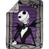 imageJay Franco Plush Throw Blanket  Soft ampamp Cozy Fleece Throw for Bedroom ampamp Couch Dcor Official Licensed Product Gray  Nightmare Before Christmas 60x90  Large BlanketGrey  Nightmare Before Christmas