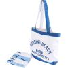 imageJay Franco Tote Bag and Beach Towel Set  Canvas Shoulder Handbag Measures 16 x 14 Inches Double Straps with Super Soft and Absorbent 28 x 58 Inch Bath Towel Blue  The Summer I Turned Pretty