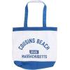 imageJay Franco Tote Bag and Beach Towel Set  Canvas Shoulder Handbag Measures 16 x 14 Inches Double Straps with Super Soft and Absorbent 28 x 58 Inch Bath Towel Blue  The Summer I Turned Pretty