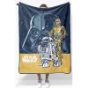 imageJay Franco Plush Throw Blanket  Soft ampamp Cozy Fleece Throw for Bedroom ampamp Couch Dcor Official Licensed Product Gray  Nightmare Before Christmas 60x90  Large BlanketMulti  Star Wars
