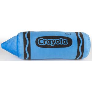 imageJay Franco Crayola Crayon Plush Pillow  17 Inch UltraSoft Stuffed Throw Cushion for Kids Playroom ampamp Bedding BlueBlue