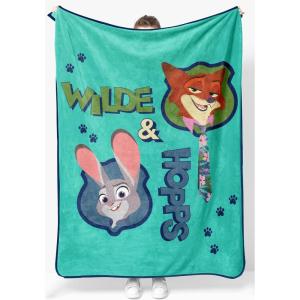 imageJay Franco Kids Plush Throw Blanket  46 x 60 Inch Soft ampamp Cozy Fleece Throw for Bedroom ampamp Living Room Dcor Official Licensed Product Green  ZootopiaGreen  Zootopia