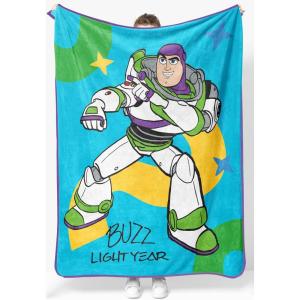 imageJay Franco Kids Plush Throw Blanket  46 x 60 Inch Soft ampamp Cozy Fleece Throw for Bedroom ampamp Living Room Dcor Official Licensed Product Green  ZootopiaBlue  Toy Story Buzz