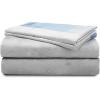 imageJay Franco Disney Frozen Elsa Color Block Full Sheet Set  4 Piece Set Super Soft and Cozy Kids Bedding  Fade Resistant Microfiber Sheets Official Disney Product