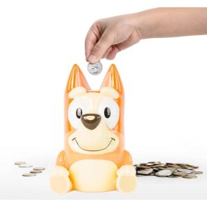 imageJay Franco Bluey Ceramic Piggy Bank  Kids Room Dcor ampamp Coin Bank  Childrens Learning ResourceOrange  Bingo
