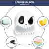 imageDisney Nightmare Before Christmas Sponge Holder  Black ampamp White Resin Jack Skellington Soap Dish  Bathroom Dcor