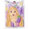 imageJay Franco Kids Plush Throw Blanket  Soft ampamp Cozy Fleece Throw for Bedroom ampamp Couch Dcor Official Licensed Product Blue  Toy Story 40x50  Travel BlanketPurple  Disney Princess Rapunzel