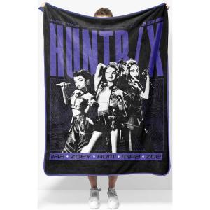 imageJay Franco Kids Plush Throw Blanket  Soft ampamp Cozy Fleece Throw for Bedroom ampamp Couch Dcor Official Licensed Product Blue  Toy Story 40x50  Travel BlanketBlack  Huntrix