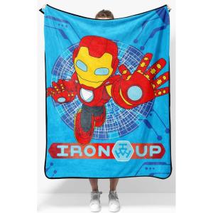 imageJay Franco Kids Plush Throw Blanket  Soft ampamp Cozy Fleece Throw for Bedroom ampamp Couch Dcor Official Licensed Product Pink  Disney Princess 40x50  Travel BlanketBlue  Iron Man  Friends
