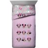 image:imageJay Franco Disney Minnie Mouse Faces 7 Piece Full Bed Set  Includes Comforter amp Sheet Set Bedding  Super Soft Fade Resistant Microfiber  Official Disney Product