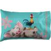 image:imageJay Franco Disney Moana Friends 1 Pack Pillowcase  DoubleSided Kids Super Soft Bedding  Features Moana HEI HEI amp Pua Official Disney ProductTeal  Moana