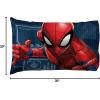image:imageJay Franco Marvel Spiderman 1 Pack Pillowcase  DoubleSided Kids Super Soft Bedding Official Marvel ProductBlue  Spiderman