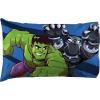 image:imageJay Franco Marvel Super Hero Adventures Charge 1 Pack Pillowcase  DoubleSided Kids Super Soft Bedding  Features The AvengersBlue  Super Hero Adventures