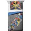 image:imageMarvel XMen Mutants Full Comforter amp Sham Set  Super Soft Kids Bedding  Fade Resistant Microfiber Official Marvel ProductGray  Xmen