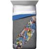 image:imageMarvel XMen Mutants Full Comforter amp Sham Set  Super Soft Kids Bedding  Fade Resistant Microfiber Official Marvel ProductGray  Xmen