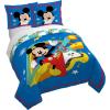 image:imageJay Franco Kids Duvet Cover Set with Sham amp Pillowcase  UltraSoft Bedding for Room Decor Cover ONLY Comforter NOT Included Blue  Frozen 2 Piece TwinBlue  Mickey Mouse