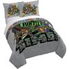 image:imageJay Franco Kids Duvet Cover Set with Sham amp Pillowcase  UltraSoft Bedding for Room Decor Cover ONLY Comforter NOT Included Blue  Frozen 2 Piece TwinGrey  Teenage Mutant Ninja Turtles