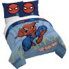 image:imageJay Franco Kids Duvet Cover Set with Sham amp Pillowcase  UltraSoft Bedding for Room Decor Cover ONLY Comforter NOT Included Blue  Frozen 2 Piece TwinBlue  Spiderman