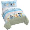 image:imageJay Franco Kids Duvet Cover Set with Sham amp Pillowcase  UltraSoft Bedding for Room Decor Cover ONLY Comforter NOT Included Blue  Frozen 2 Piece TwinMulti  Bluey
