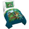 image:imageJay Franco Kids Duvet Cover Set with Sham amp Pillowcase  UltraSoft Bedding for Room Decor Cover ONLY Comforter NOT Included Blue  Frozen 2 Piece TwinBlue  Minecraft