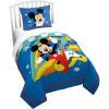 image:imageJay Franco Kids Duvet Cover Set with Sham amp Pillowcase  UltraSoft Bedding for Room Decor Cover ONLY Comforter NOT Included Blue  Frozen 2 Piece TwinBlue  Mickey Mouse