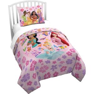 image:imageJay Franco Kids Duvet Cover Set with Sham amp Pillowcase  UltraSoft Bedding for Room Decor Cover ONLY Comforter NOT Included Blue  Frozen 2 Piece TwinPink  Princess