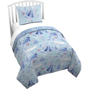 image:imageJay Franco Kids Duvet Cover Set with Sham amp Pillowcase  UltraSoft Bedding for Room Decor Cover ONLY Comforter NOT Included Blue  Frozen 2 Piece TwinBlue  Frozen
