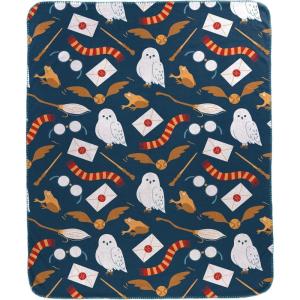 image:imageJay Franco Kids Plush Throw Blanket  Soft amp Cozy Fleece Throw for Bedroom amp Couch Dcor Official Licensed Product Blue  Frozen 46x60  Throw BlanketBlue  Harry Potter