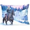image:imageNetflix The Witcher Geralt amp Roach Decorative Throw Pillow  Super Soft Plush Bedding  Measures 17 x 13 inches