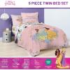 image:imageJay Franco Comforter Set Includes Sheets and Pillow Covers  Soft and Cozy Bed Set for Stylish Room Decor Official Licensed Bedding Multi  Hello Kitty 7 Piece QueenPink  Disney Princess
