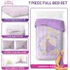 image:imageJay Franco Comforter Set Includes Sheets and Pillow Covers  Soft and Cozy Bed Set for Stylish Room Decor Official Licensed Bedding Multi  Hello Kitty 7 Piece QueenPurple  Disney Princess Rapunzel